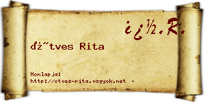 Ötves Rita névjegykártya
